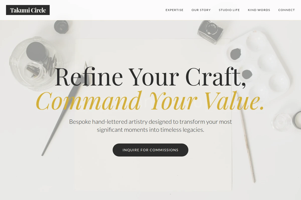Bespoke Calligraphy Lettering Studio