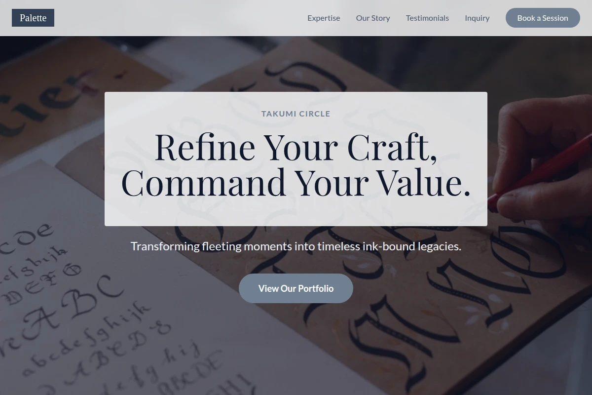 Palette Calligraphy Lettering Studio