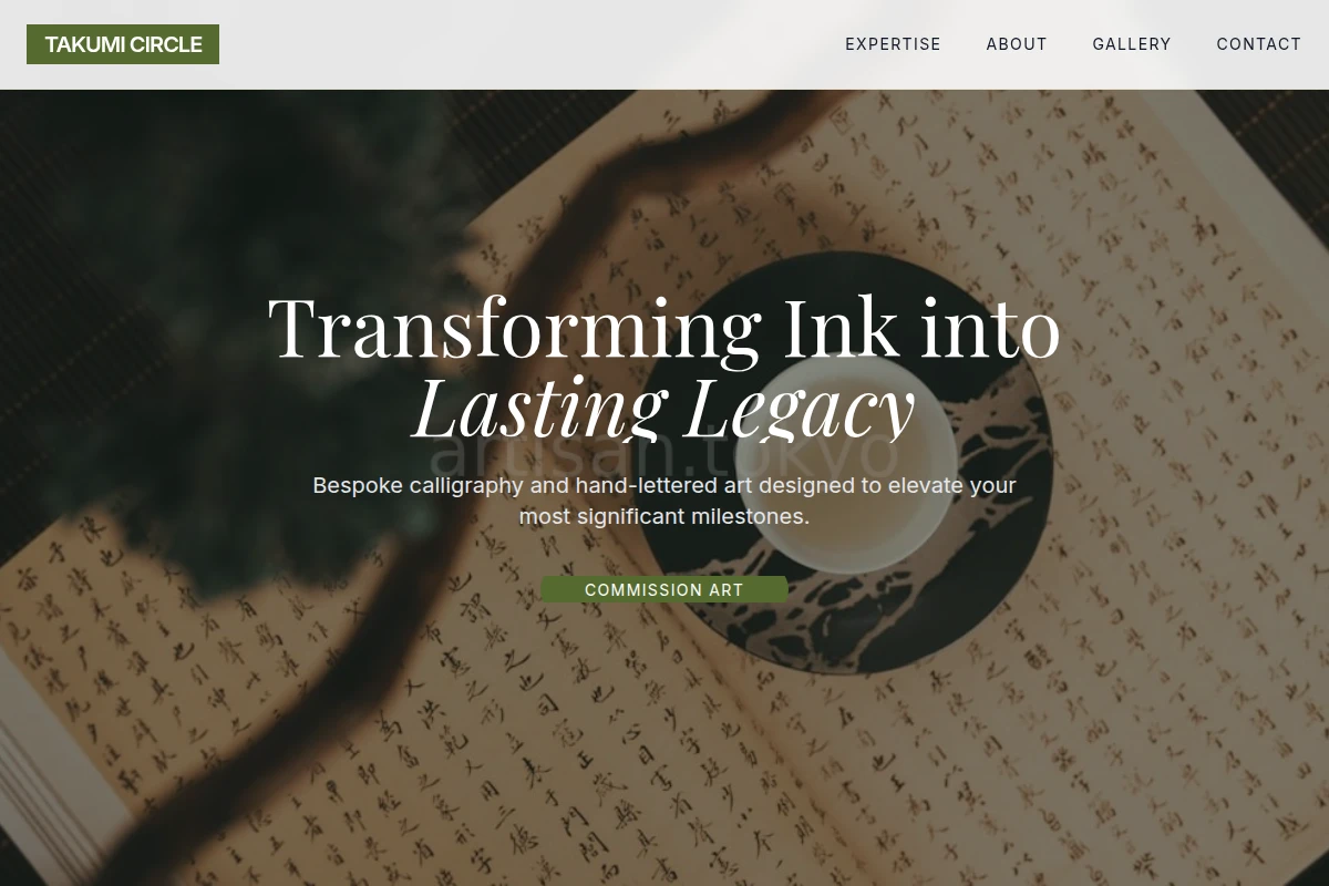 Medium Calligraphy Lettering Studio
