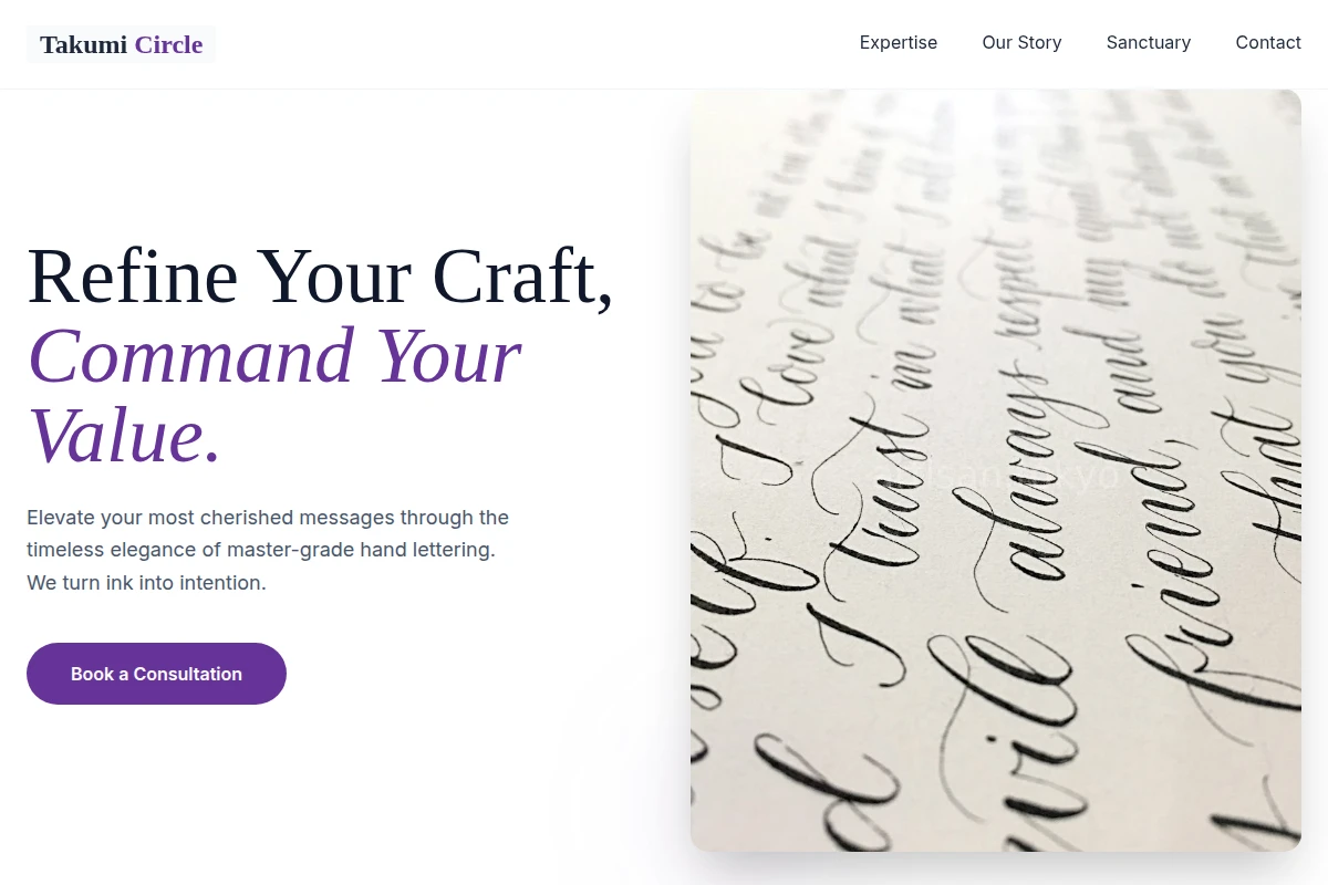 Pure Calligraphy Lettering Studio