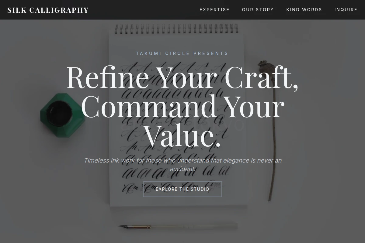 Silk Calligraphy Lettering Studio