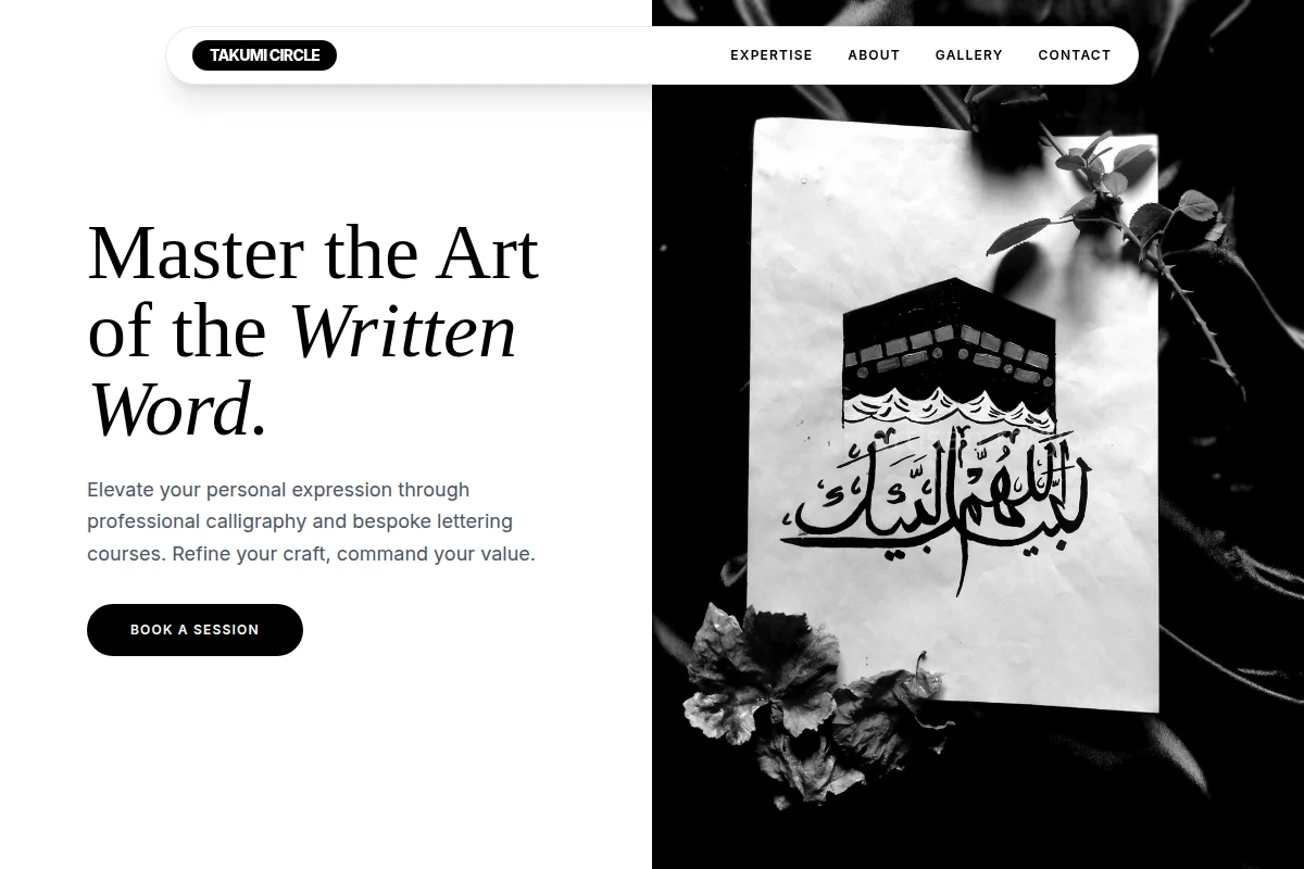 Linear Calligraphy Lettering Studio