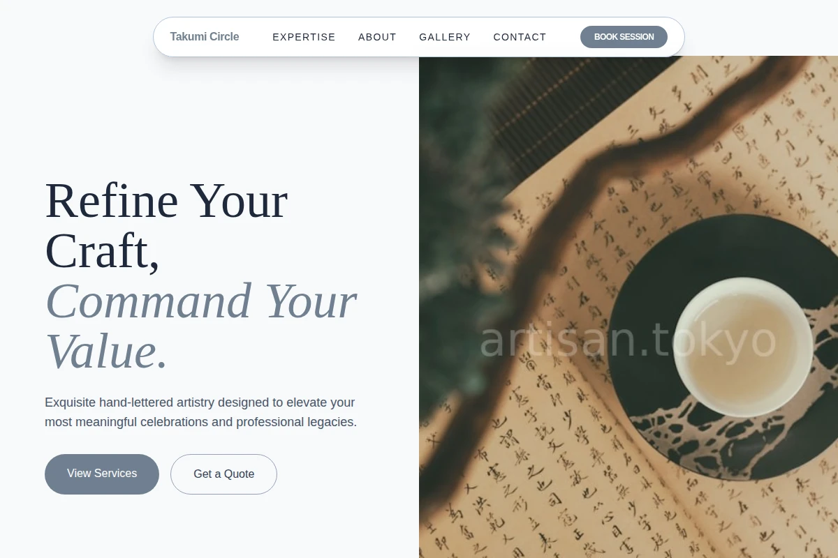 Precision Calligraphy Lettering Studio