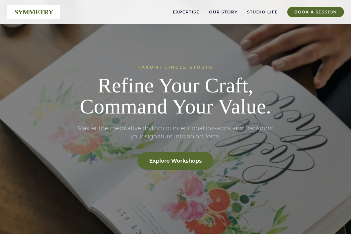 Symmetry Calligraphy Lettering Studio