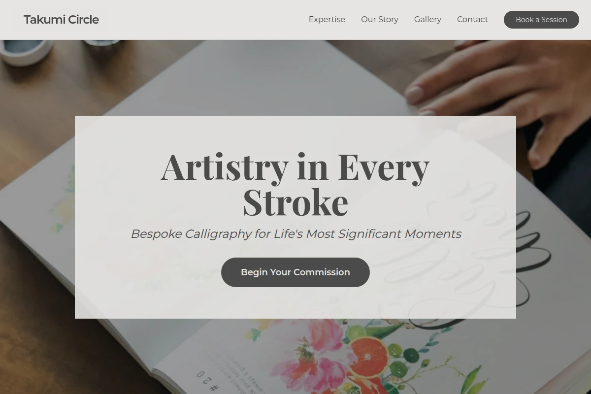 Ink Calligraphy Lettering Studio