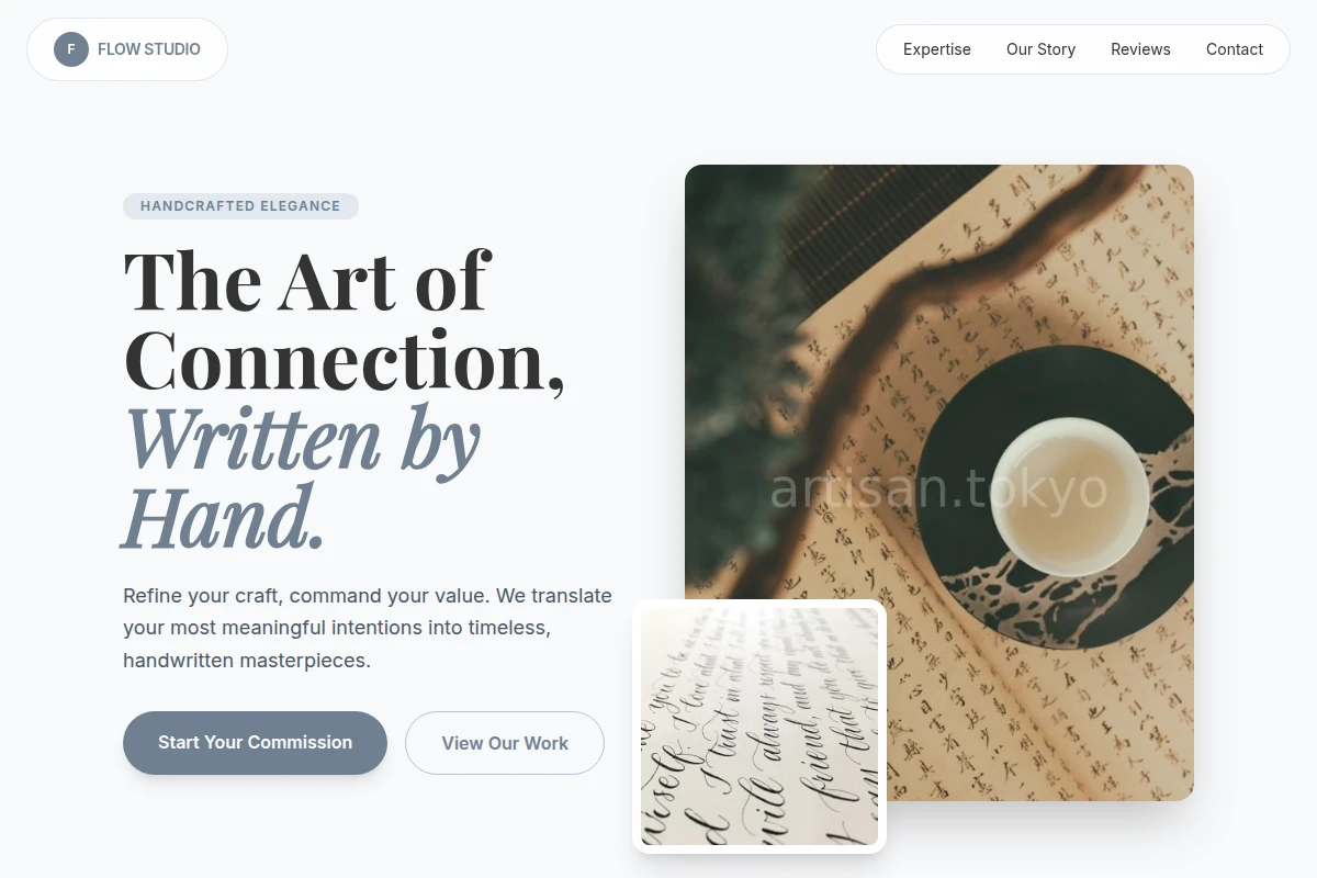 Flow Calligraphy Lettering Studio
