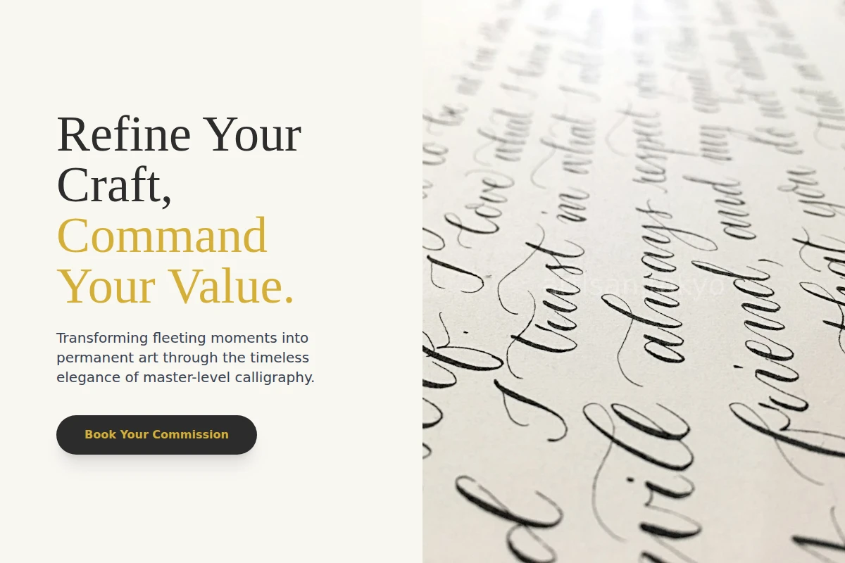 Veneer Calligraphy Lettering Studio