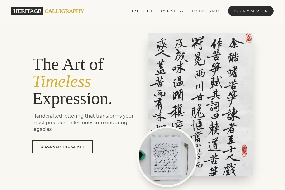 Heritage Calligraphy Lettering Studio
