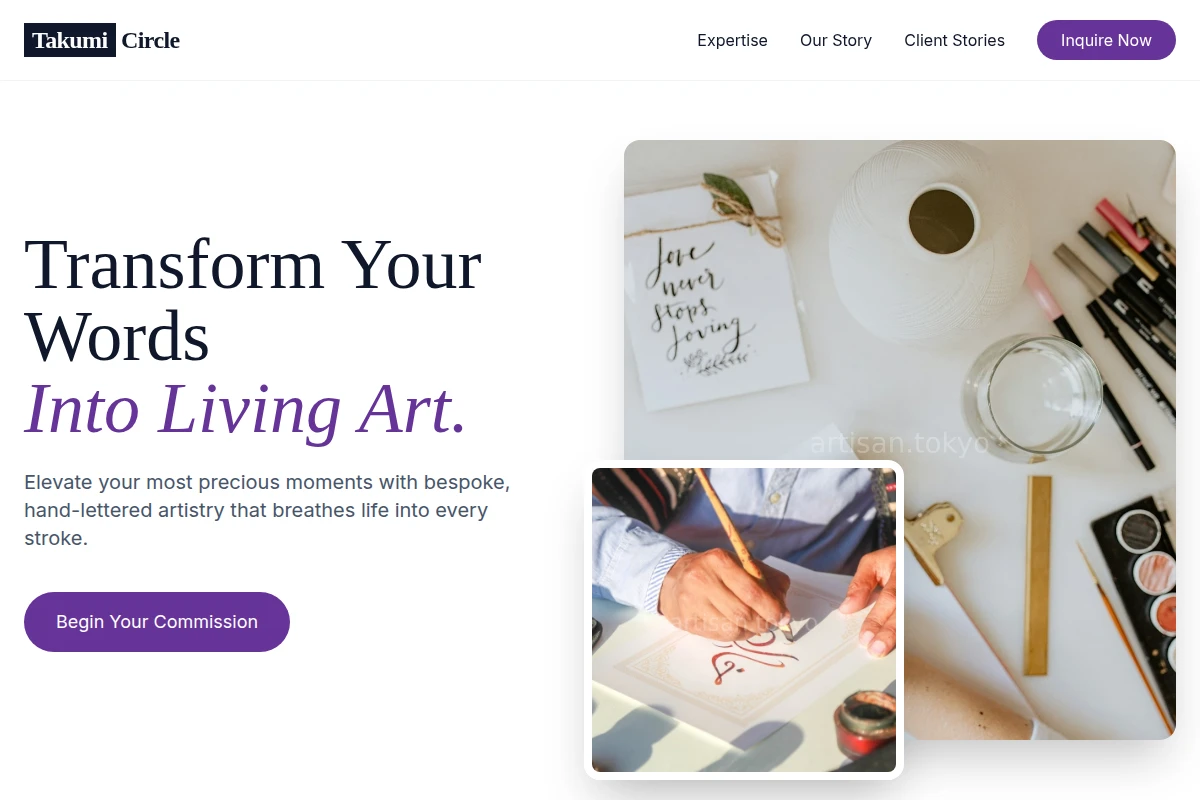 Gallery Calligraphy Lettering Studio