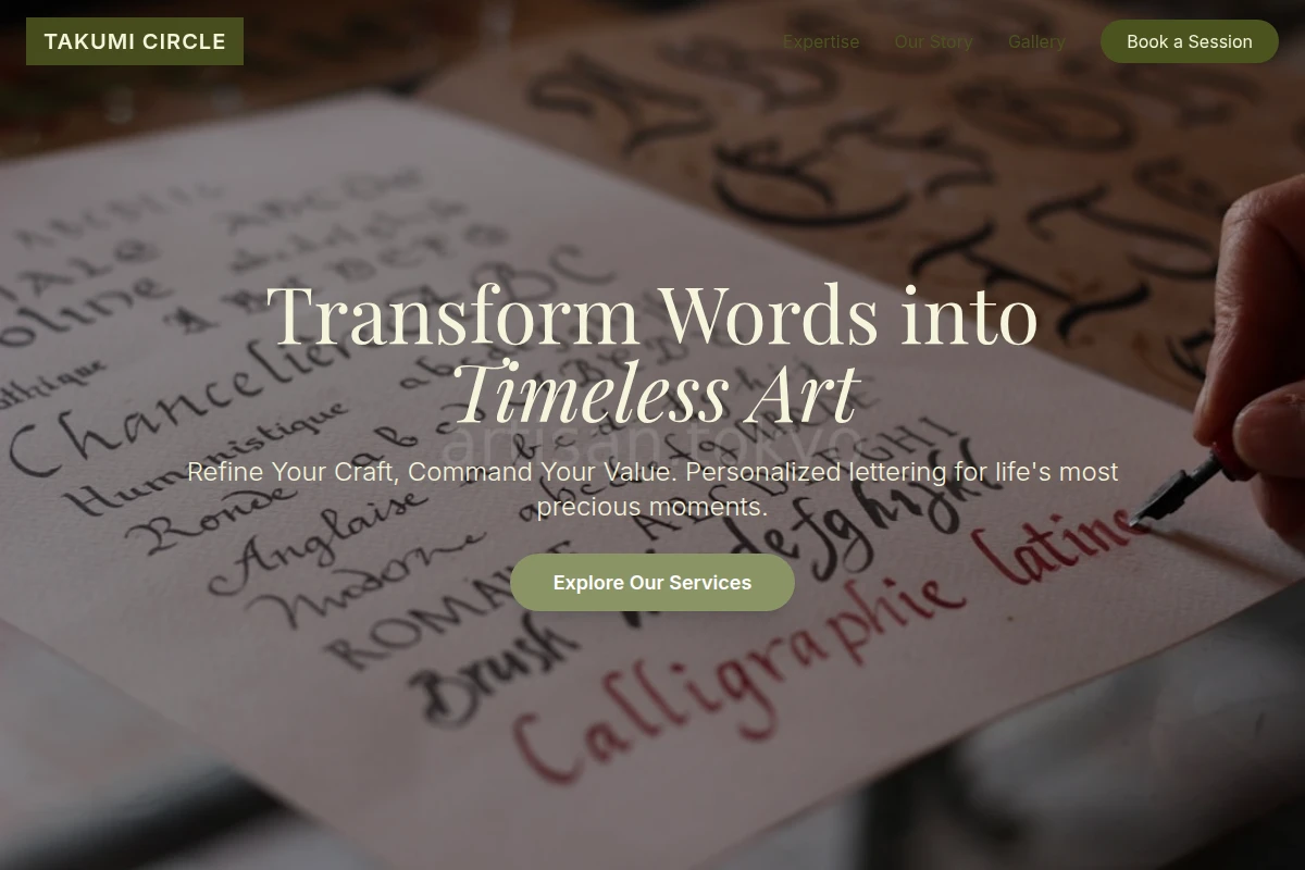 Balance Calligraphy Lettering Studio