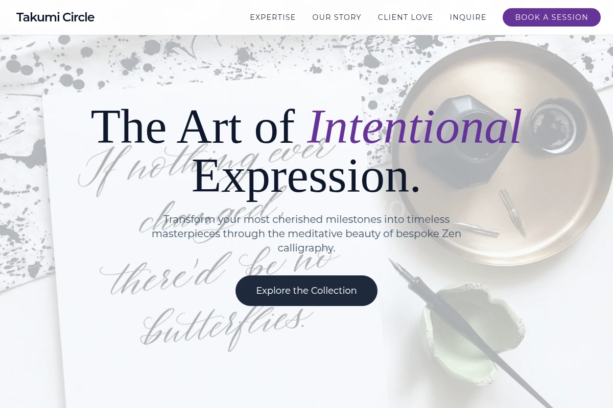 Zen Calligraphy Lettering Studio