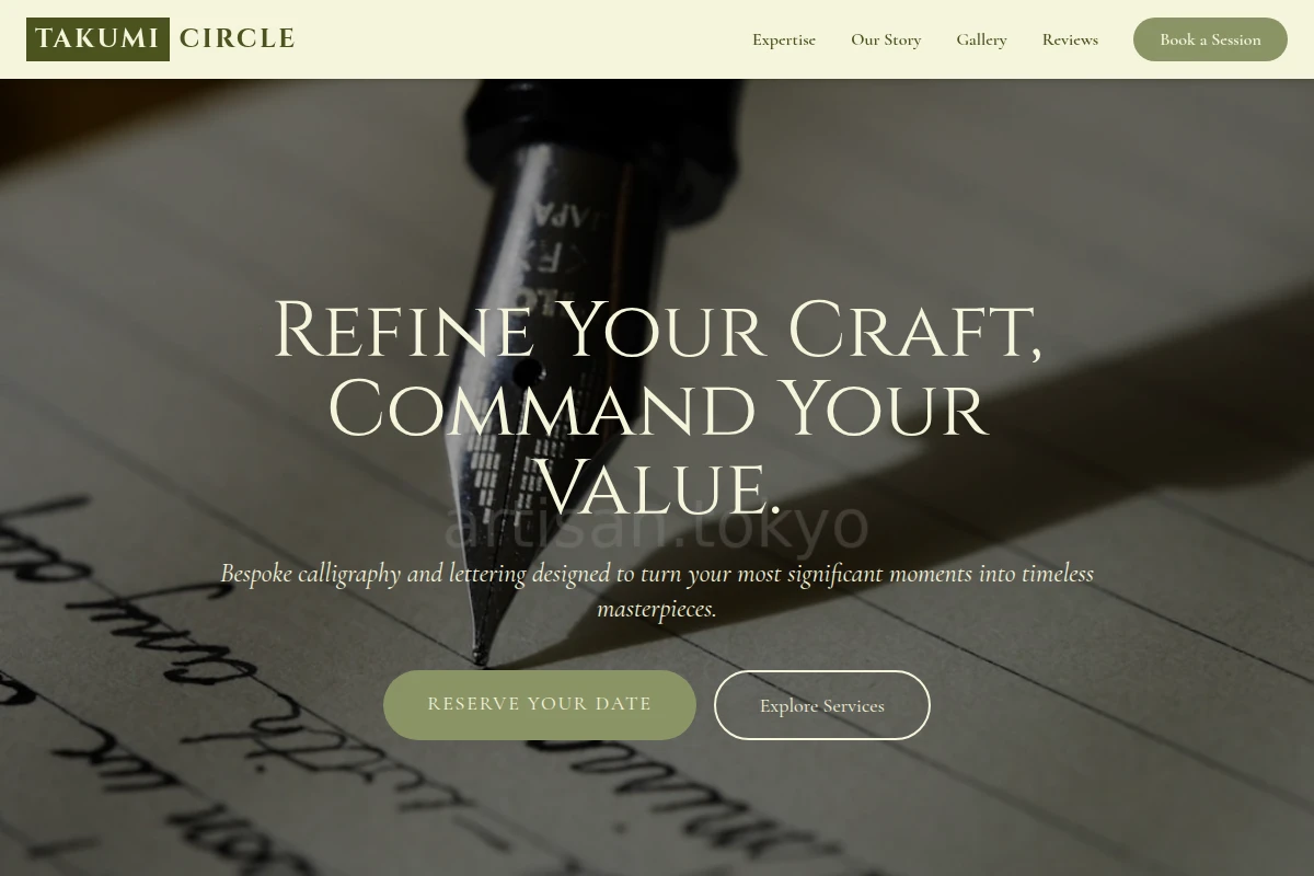 Linear Calligraphy Lettering Studio