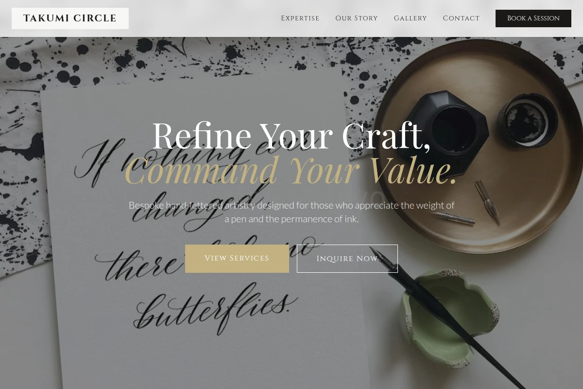 Patina Calligraphy Lettering Studio