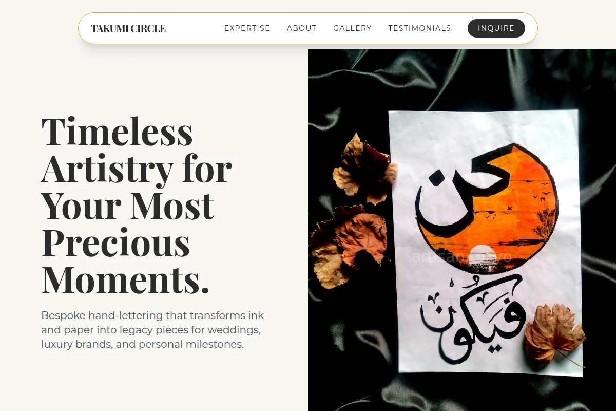 Handmade Calligraphy Lettering Studio