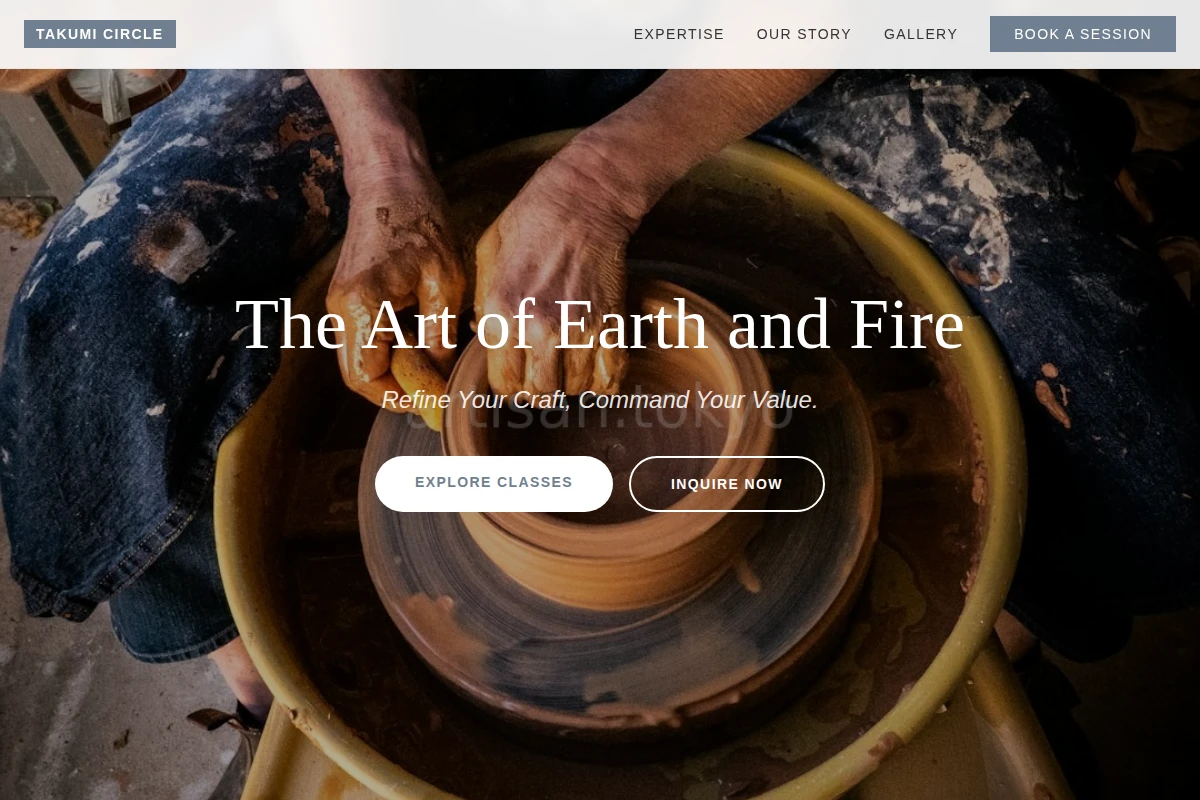 Minimal Pottery Ceramic Studio