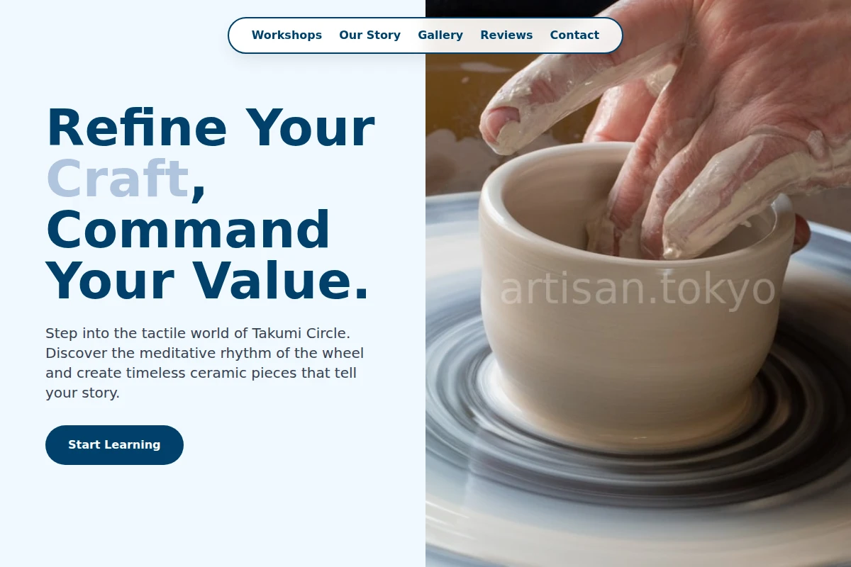 Handmade Pottery Ceramic Studio