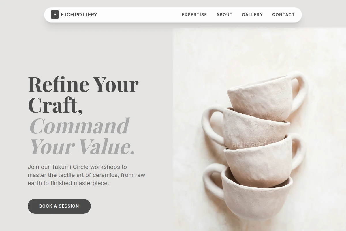Etch Pottery Ceramic Studio
