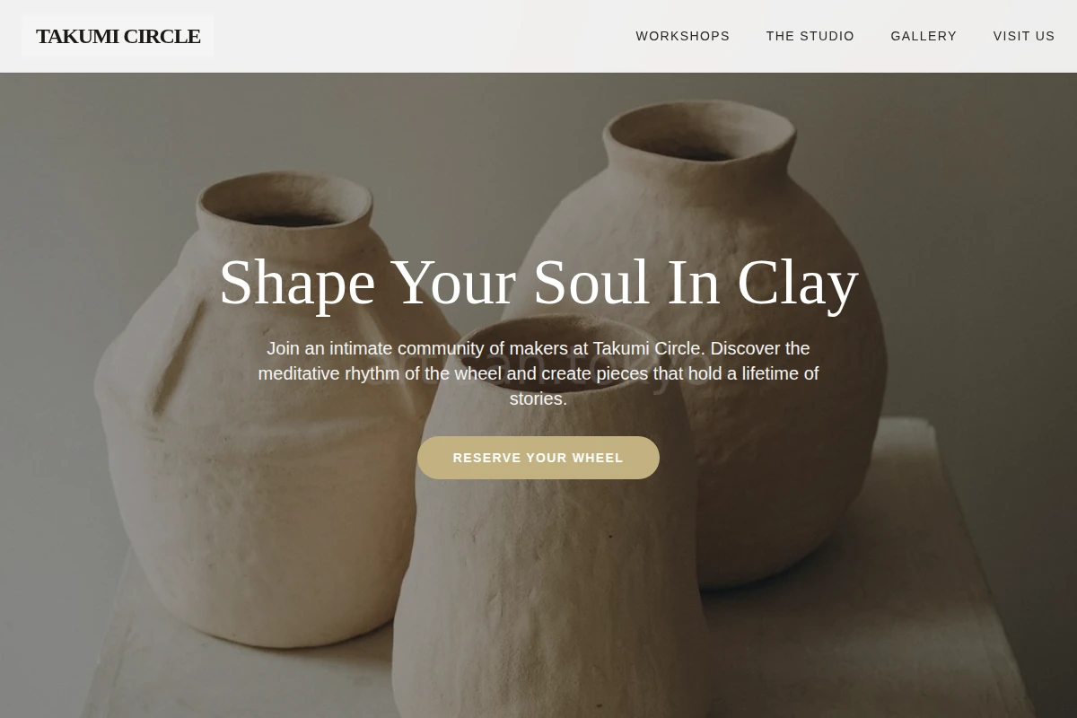 Handmade Pottery Ceramic Studio